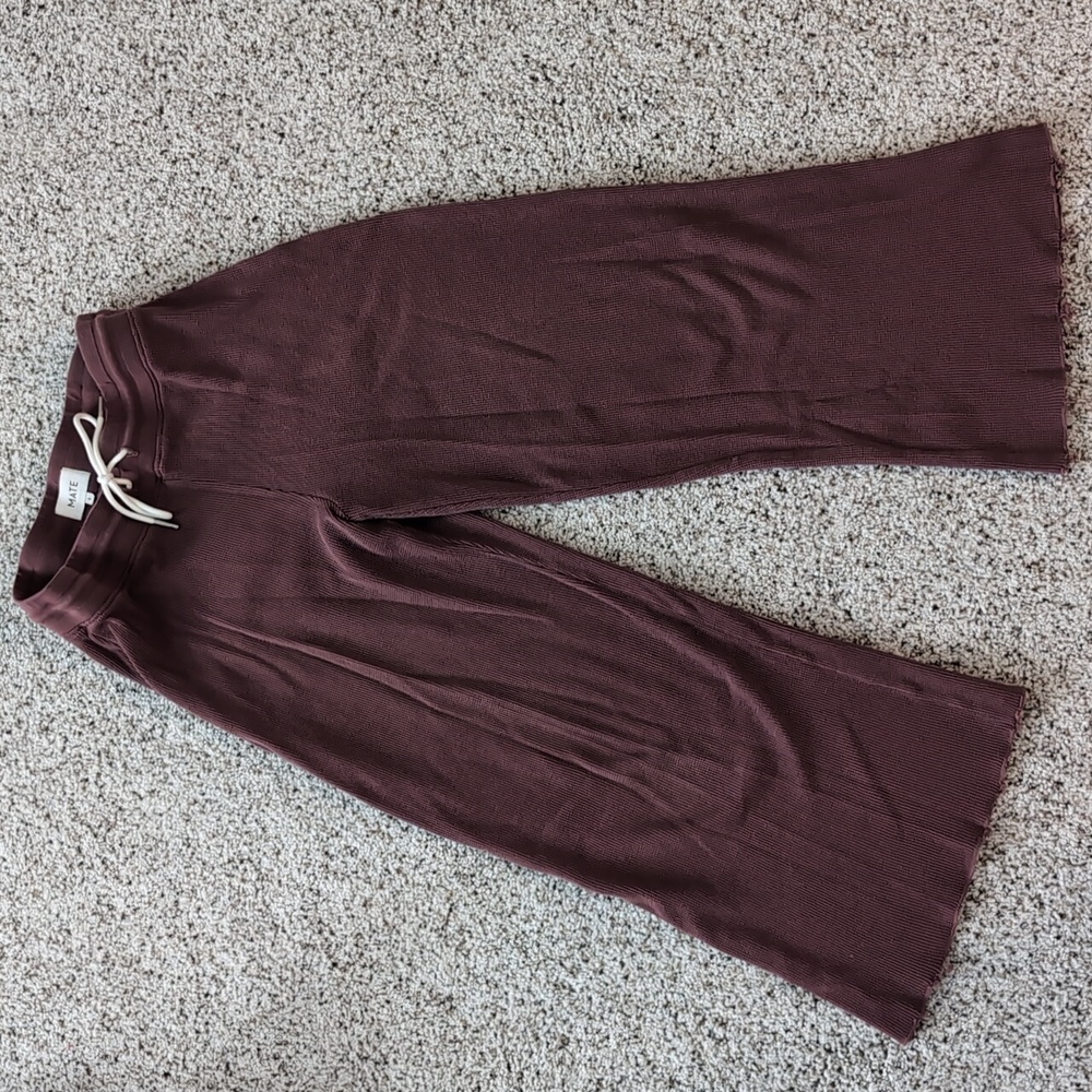 MATE the Label Waffle Wide Leg Pants